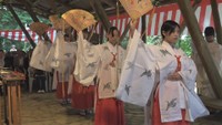 香川・小豆島の守り神を祭る「阿豆枳島神社」で秋の例大祭 巫女の舞や民族芸能を奉納