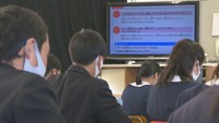 岡山市の小学校でスマートフォンの安全教室 「使う時間だけじゃなくて、使い方とかも見直したい」