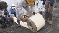 梅雨や台風のシーズンを前に排水ポンプ車の操作訓練 四国地方整備局