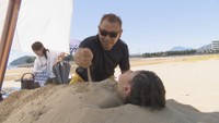 香川県有数の観光地でありフォトスポットでもある「父母ヶ浜」にも県外から多くの人が訪れる