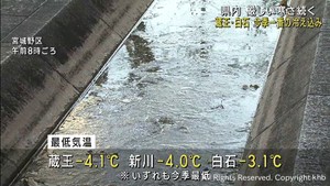 寒気で厳しい寒さが続く 宮城県3カ所で今季一番の冷え込み