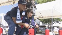 県民防災週間に合わせ「防災フェスタ」開催 子どもたちが消火やロープ渡り体験 香川