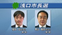 岡山・浅口市長選告示 現職と新人の2人が立候補