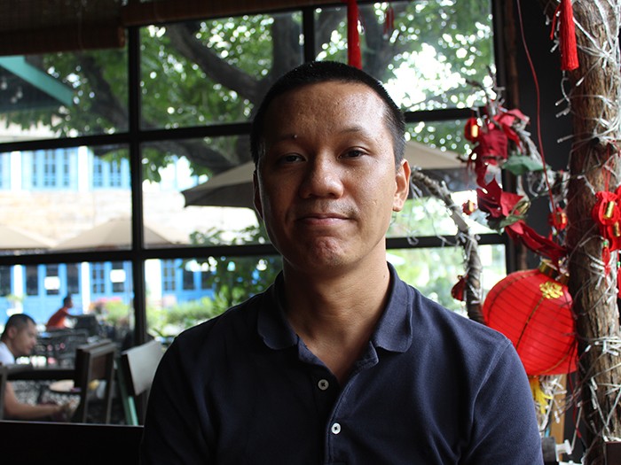 動物愛護NGOソイ・ドッグ・ファンデーションのチャン・ザ・バオさん(ホーチミン、鈴木暁子撮影)