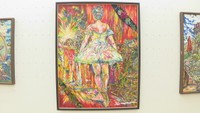「見るだけで心打たれる」絵画や手芸など90点 障害のある作家の作品展 岡山市