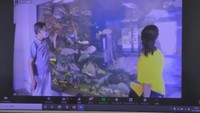 高校生らがオンラインで水族館を見学 岡山・渋川マリン水族館