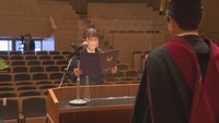 岡山大学で入学式 式典には新入生代表1人が参加しライブ配信