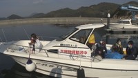 小型船を使った物資の輸送訓練 半島の集落孤立を想定 香川・三豊市
