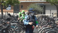 6月9日「ロックの日」を前に 警察官らが自転車の鍵掛け点検 盗難被害の8割超は無施錠 香川