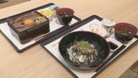 岡山県庁の食堂に新年特別メニュー登場 和牛肉・クロダイなど地元食材をPR