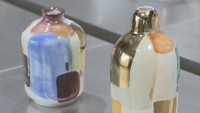 有田焼の新たな作風を体感…佐賀県出身の陶芸家・百田暁生さんの作品展 岡山市