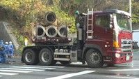 岡山・倉敷市で大型トレーラーとオートバイが衝突 オートバイの男性が死亡