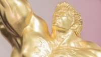 金箔約2000枚使用の等身大「北斗の拳 ラオウ」も 岡山高島屋で大黄金展 金の価格は過去最高を更新