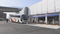 ことでん伏石駅前広場の利用開始を前に「試験走行」 高松市
