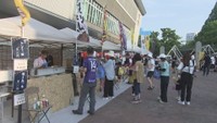 岡山県総合グラウンドで夏まつりが開かれ多くの人が訪れる 岡山市