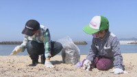 瀬戸内国際芸術祭2022 開幕控え沙弥島を清掃