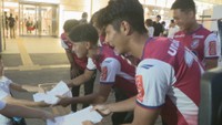 新スタジアム建設へ J1ファジアーノ岡山の選手らが署名への協力呼び掛け 集まった署名は約25万人分(4日時点)