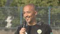 元日本代表・小野伸二さん「笑顔が絶えなかった」 サッカー教室で小学生と触れ合う 岡山市