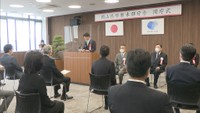 岡山県警察本部新庁舎の開庁式 岡山市内に点在していた部署を集約
