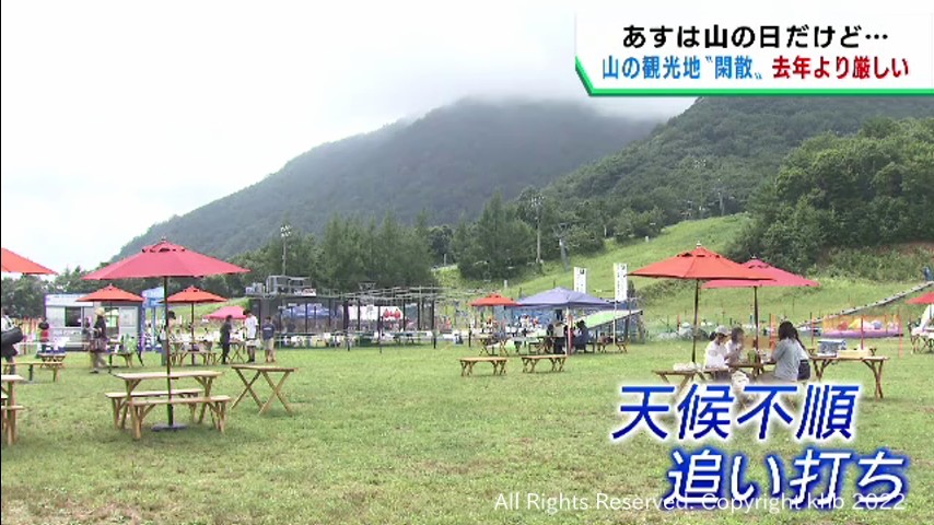 #感染急拡大に天候不順 仙台市の山のレジャースポット来場者が減少