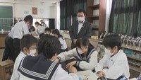 学校でのタブレット端末の活用法は? 大西市長が中学校を視察 高松市