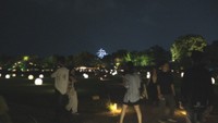 夏の幻想庭園・烏城灯源郷の入場者 岡山城は過去最多に