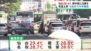 宮城県は午後から気温が上昇 体調管理に注意を