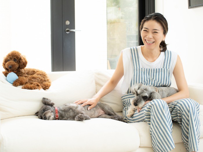 撮影中も3匹はリラックス!