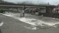 岡山県で広範囲に大雨警報 住宅1棟が床下浸水