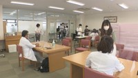 高松市の学校法人で職域接種 医療系の学生が手伝い〈新型コロナ〉