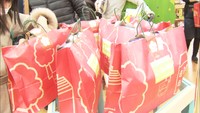 高松市のデパートで初売り