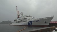 海上保安庁の大型巡視船「ごとう」の引渡式 尖閣諸島での領海警備などに当たる 岡山・玉野市