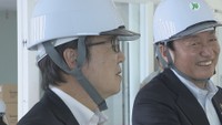 香川県知事と高松市長が建設中の県立アリーナ視察 トップ会談でサンポート地区を起点とした街づくりでの協力を確認