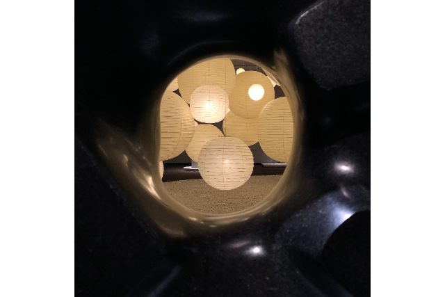 ノグチ展2 黒い太陽とあかり(640)