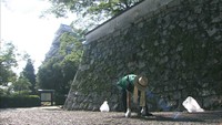 秋の観光シーズンに備え 岡山城周辺で大規模な清掃活動  岡山市
