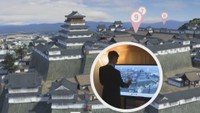 江戸時代の津山城を最新CGで再現 デジタルサイネージを津山市の3カ所に設置 岡山