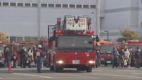防火・防災活動の士気を高めようと新春恒例の出初め式 高松市