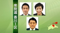 衆院選・香川1区 前職2人と新人の三つどもえ【第一声】