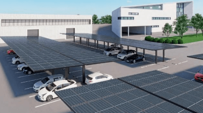 四国化成の太陽光発電一体型カーポート グッドデザイン賞に 香川