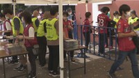 J2・ファジアーノ岡山 ホーム戦を支えるボランティア 試合中もスタジアムの外から共に戦う!