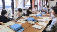 25日は岡山県知事選挙 県選挙管理委員会が速報作業のリハーサル