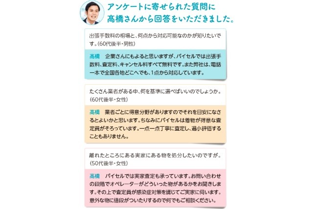 バイセル査定員回答