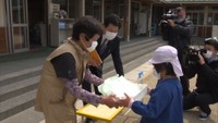 マスクをしていない園児が多いことに気付いたのがきっかけ 83歳の女性が園児168人に手作りマスクをプレゼント 岡山・美作北幼児園