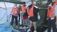岡山・備前市日生町で「環境保全」学ぶ修学旅行 京都の中学生が底引き網漁を体験
