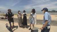 香川の観光スポット・父母ヶ浜で「電動キックボード」のレンタル 警察が安全な利用を呼び掛け