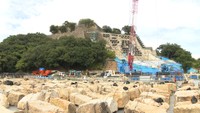 崩落から6年 丸亀城の石垣の積み上げ作業が始まる 完成予定は2028年3月 香川