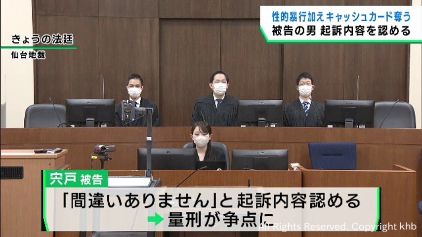 強盗致傷などの罪 初公判で被告の男が起訴内容を認める
