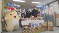 学生やひとり親家庭に支援 B2・香川ファイブアローズなどが食品寄贈