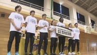 B2・香川ファイブアローズ 初の地区優勝で選手らが会見 プレーオフへ意気込み