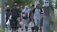 台風が去り豪雨被災地でボランティアの受け付け再開 倉敷・真備町